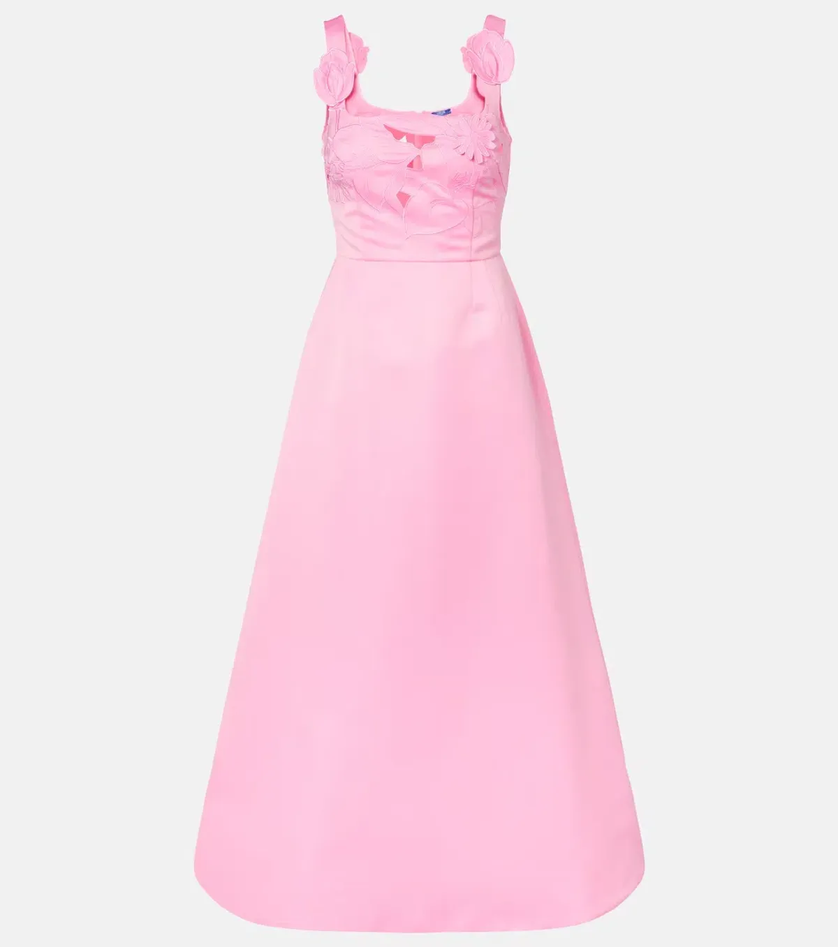 Rianne floral-appliqué maxi dress by Leo Lin Size 8 - Image 4