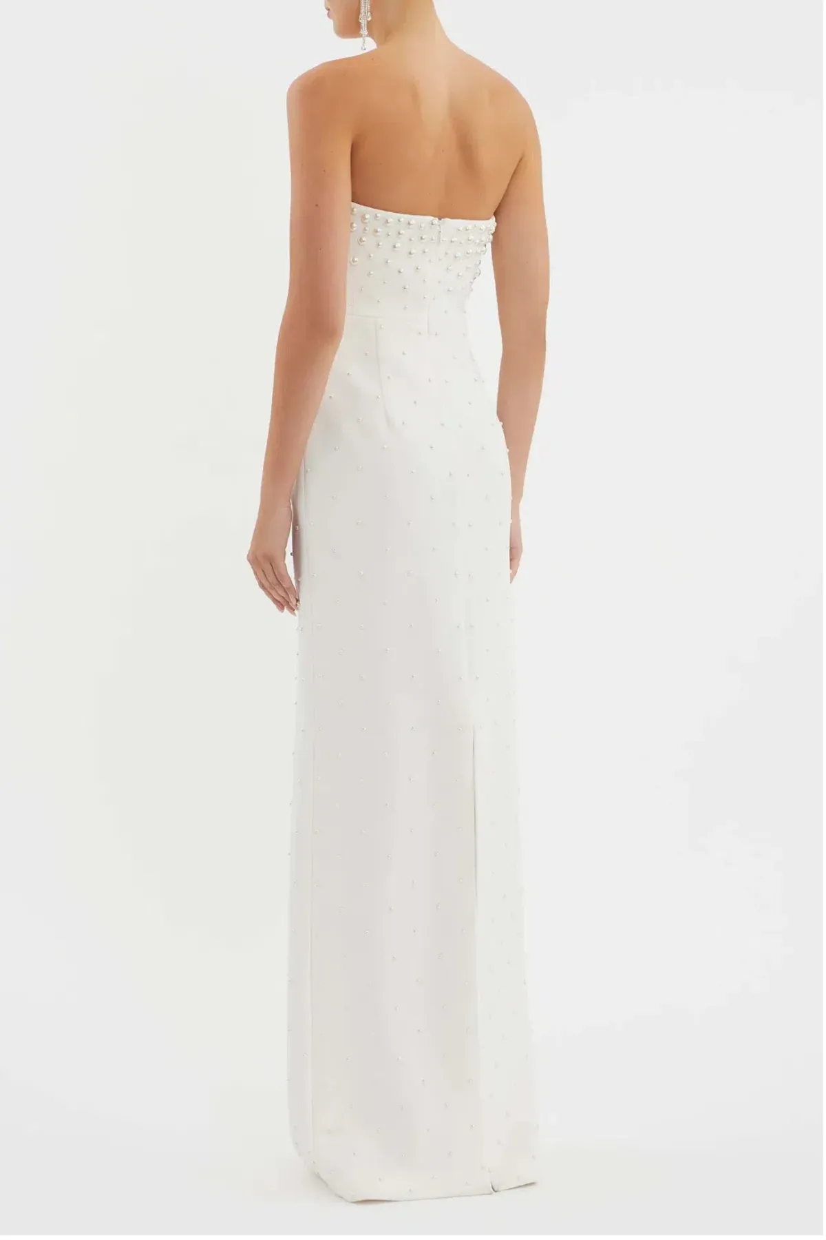 Therese Pearl Gown by Rebecca Vallance Size 8 - Image 3