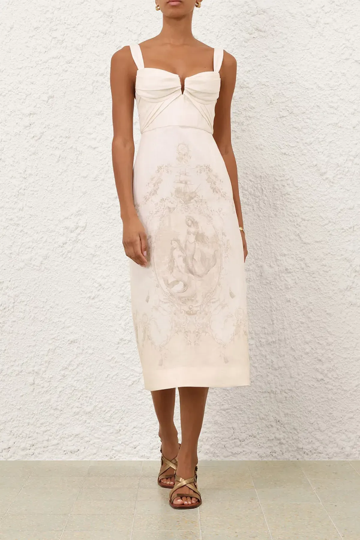 Drape Midi Dress by Zimmermann Size 8 - Image 1