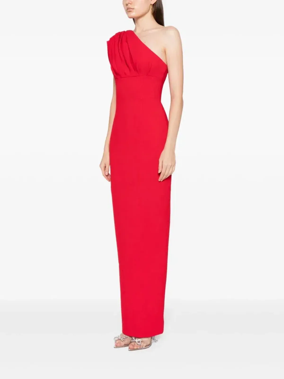 Rachel Gilbert Winnie Maxi Gown in Coral Size 8 - Image 2
