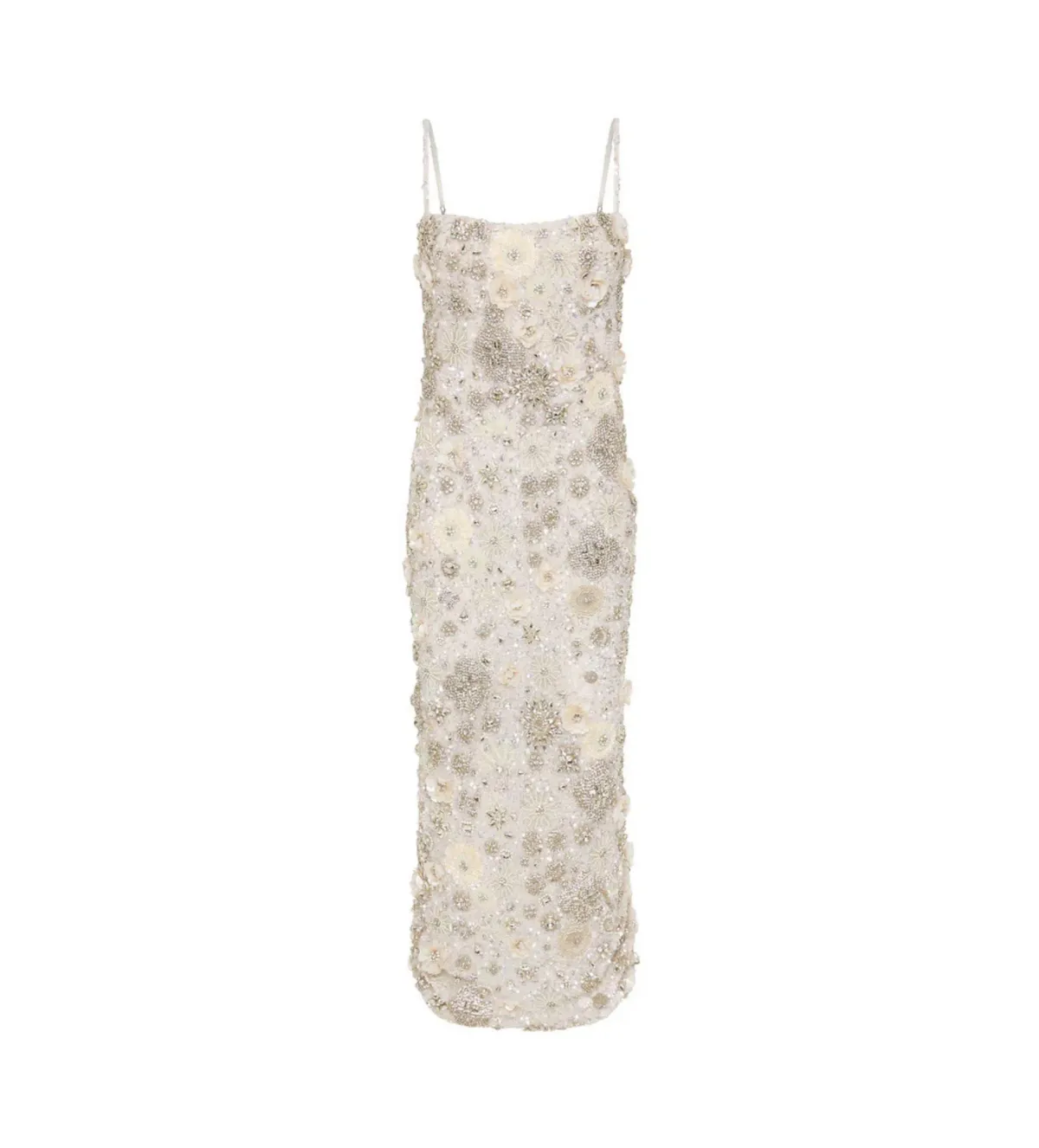 Rachel Gilbert Francesca Midi Gown in Ivory Size 6 - Image 2