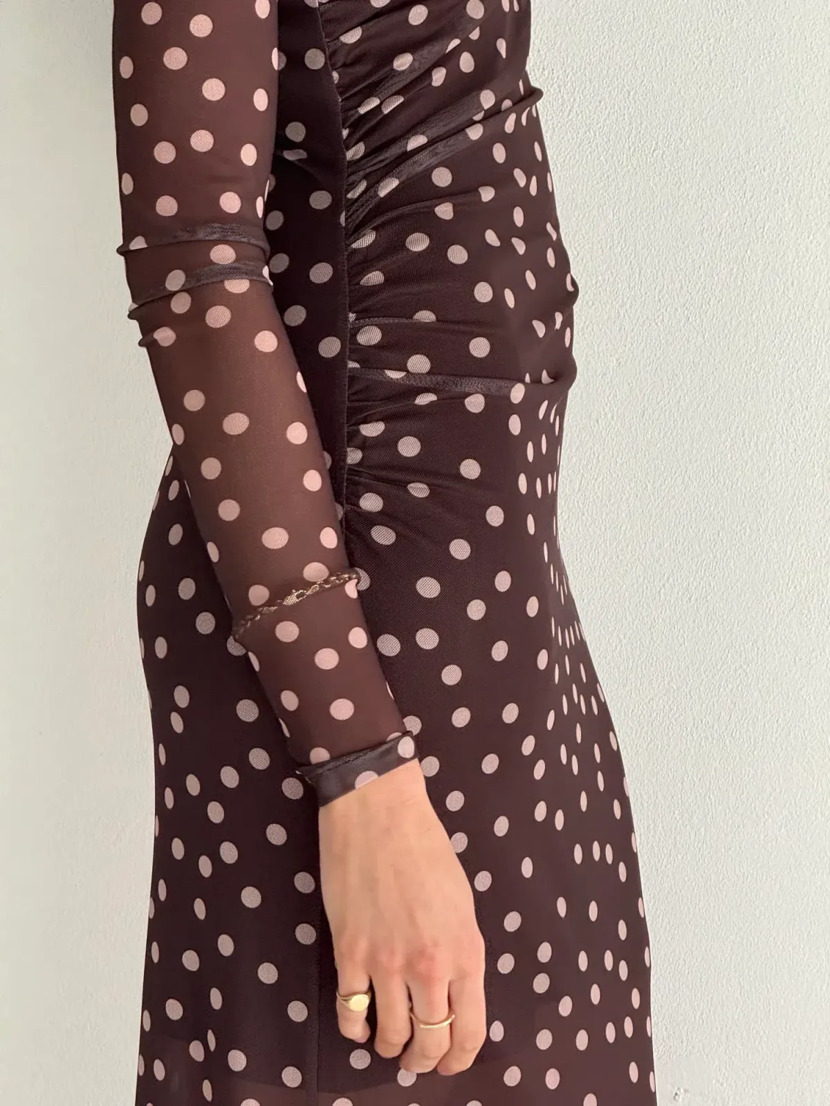 By Nicola Luca Maxi Chocolate Polka / Size 10 - Image 3