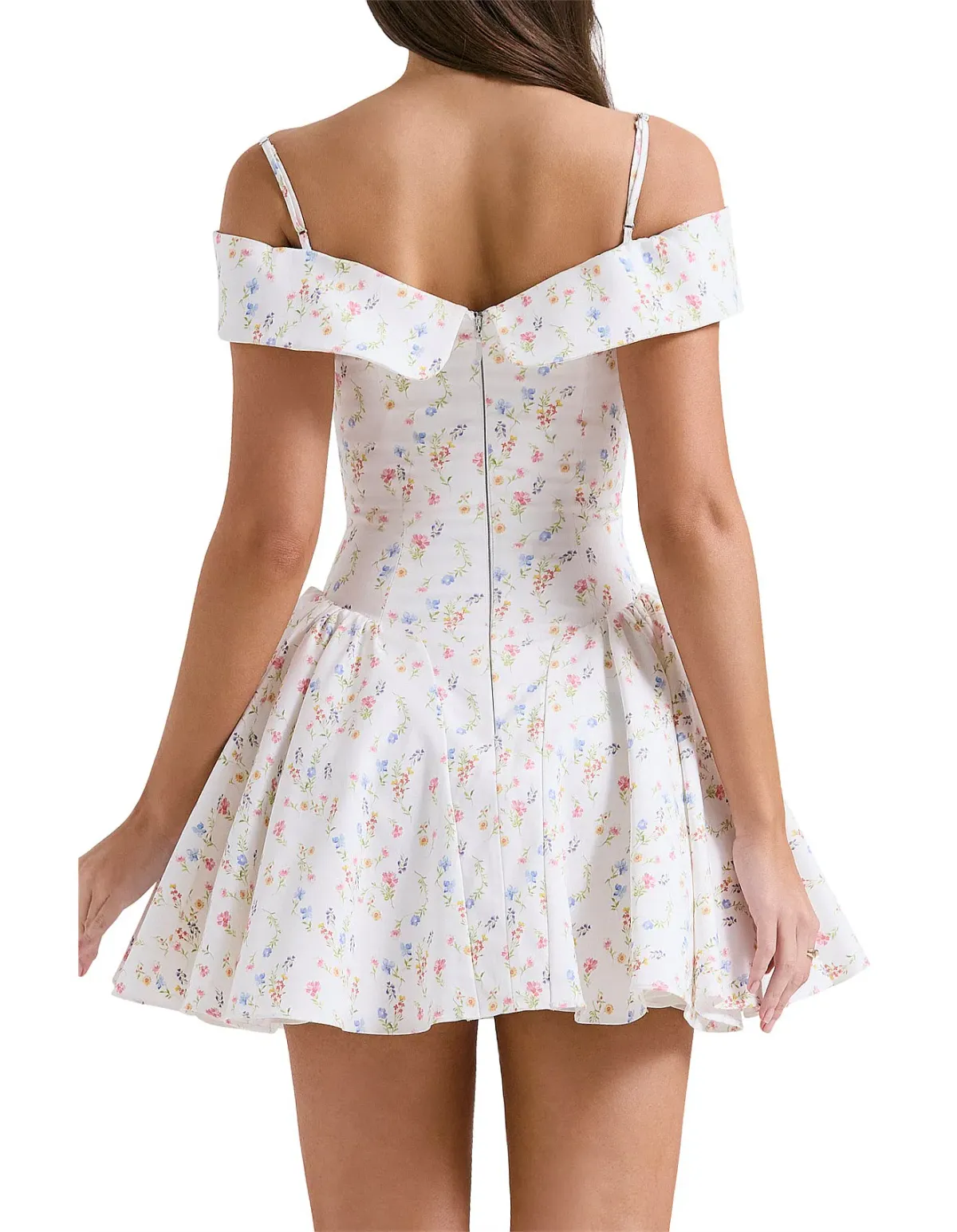 ELIDA PRINT CORSET MINI DRESS - Image 4