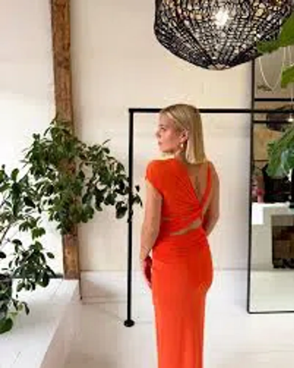 BEC & BRIDGE Solenne Twist Maxi Dress in Persimmon size 8 - Image 6
