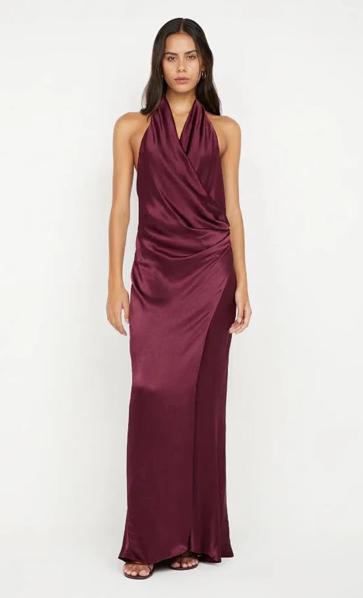 💜 BEC and BRIDGE Elisia Wrap Maxi Dress – Plum / Burgundy – Size AU 8 💜 - Image 6