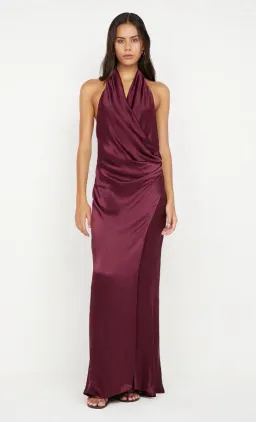  💜 BEC and BRIDGE Elisia Wrap Maxi Dress – Plum / Burgundy – Size AU 8 💜 for rent on The Volte - image 6