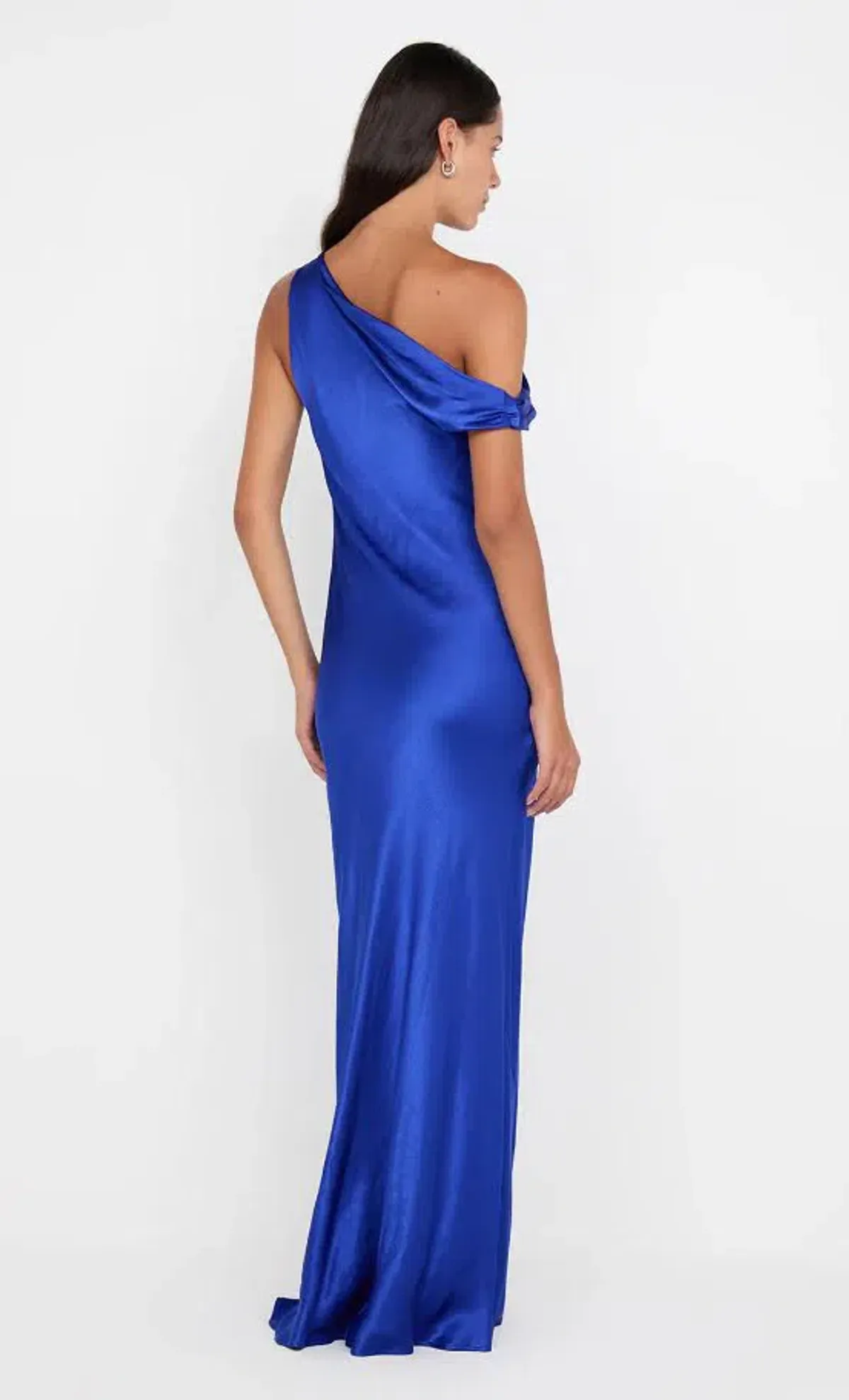 💙 BEC + BRIDGE Sol Asymmetrical Dress in Mediterranean Blue Size 8 AU - Satin Formal Gown 💙 - Image 2