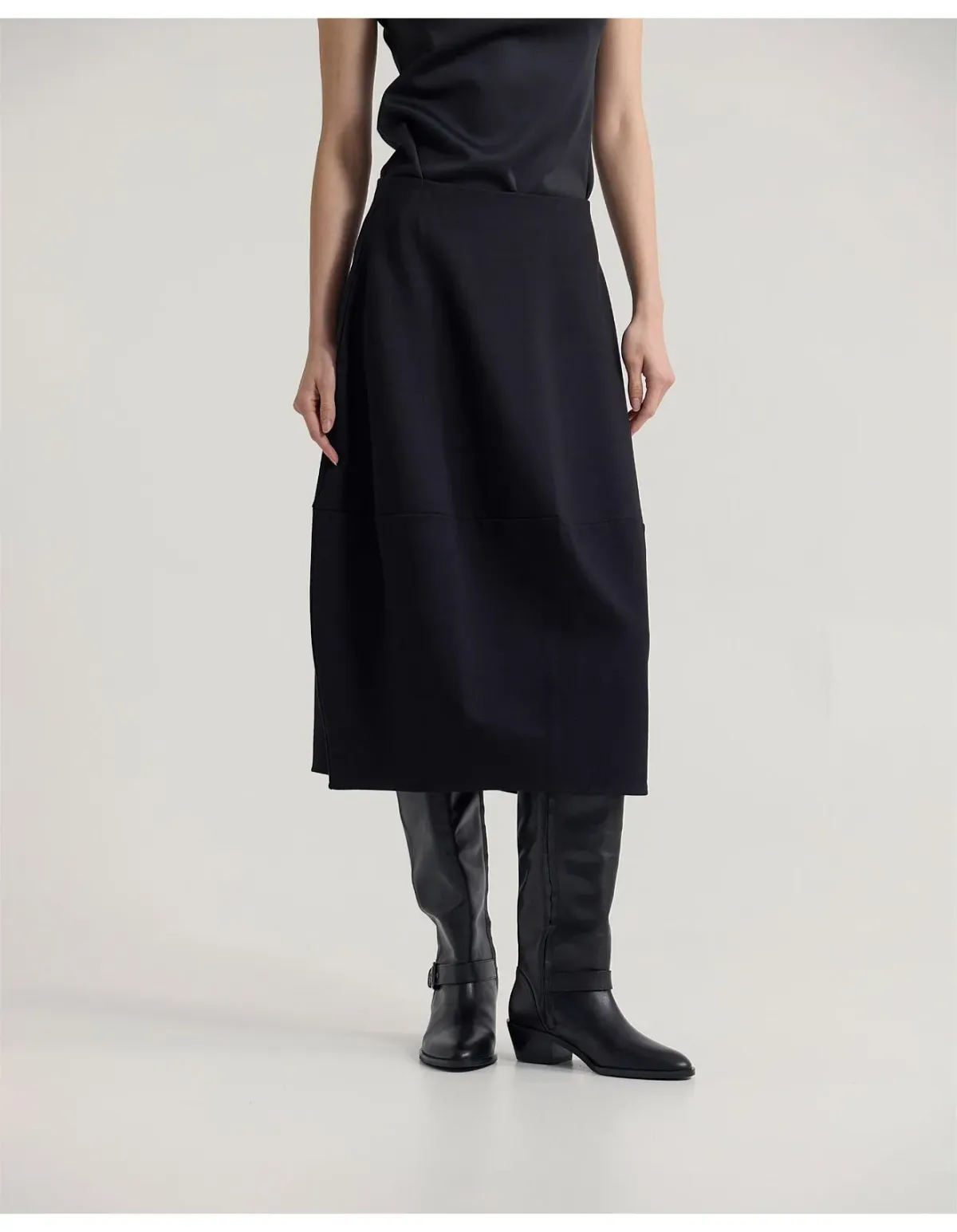 Oxford Sybil Stretch Knit Skirt Black Size 12 - Image 5