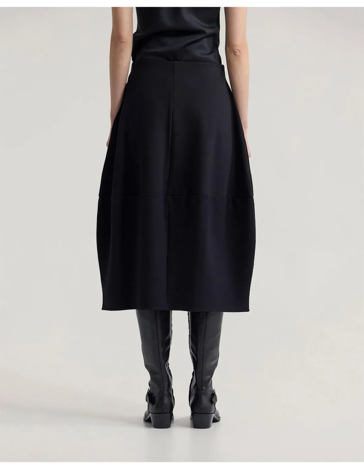 Oxford Sybil Stretch Knit Skirt Black Size 12 - Image 3