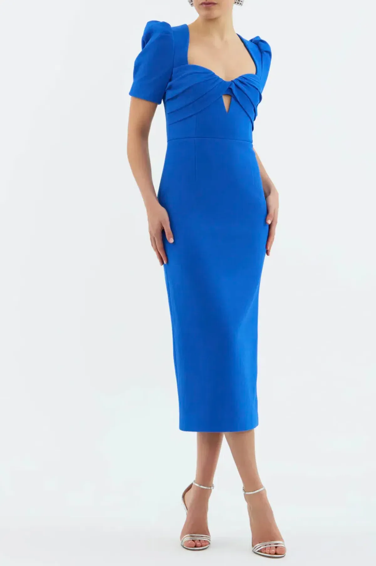 Rebecca Vallance Antonella Short Sleeve Midi Dress SIze 8 - Image 1