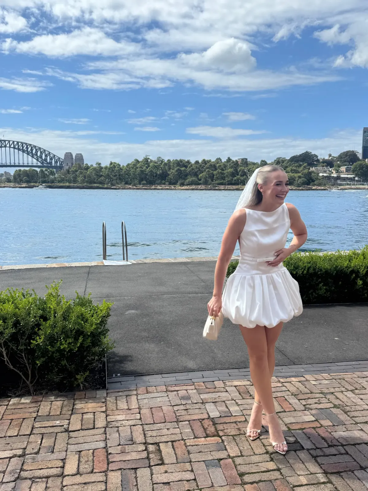 RETROFETE Isolde Dress Mini White Size 8 - Image 2