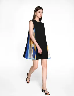 Saturday Club Side Printed Pleated Mini Dress Size 8 for rent on The Volte - image 6
