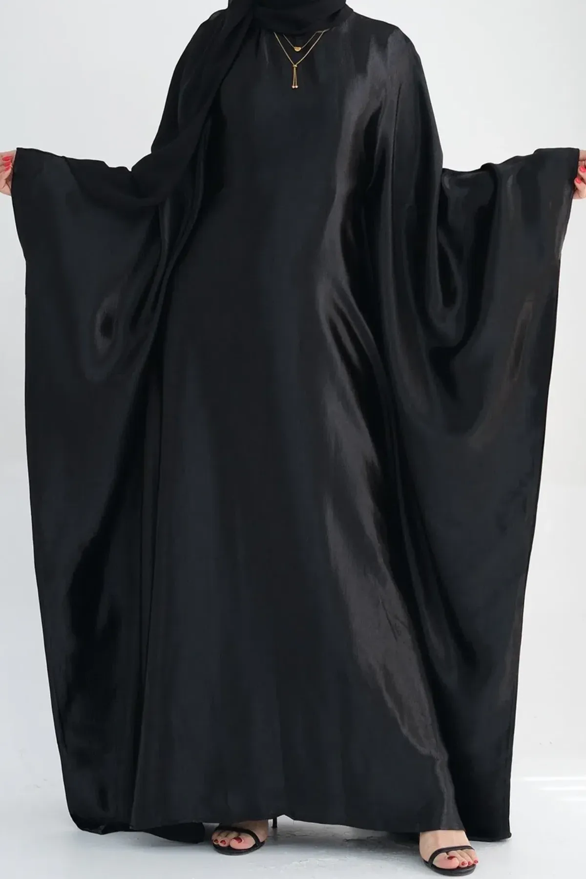 Glow Modesty Zarah Butterfly Black Maxi Dress - Image 4