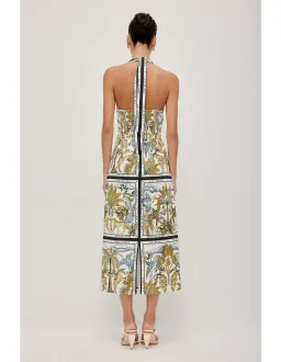 Aje Studio Rio Halter Maxi Dress Print Size 8 for rent on The Volte - image 4