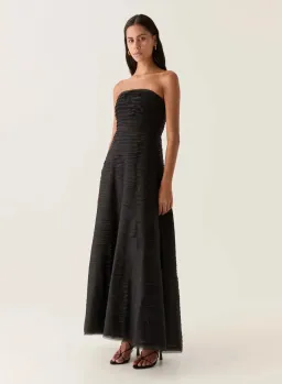 AJE - Soundscape Maxi Dress in Black Size 6 for rent on The Volte - image 2