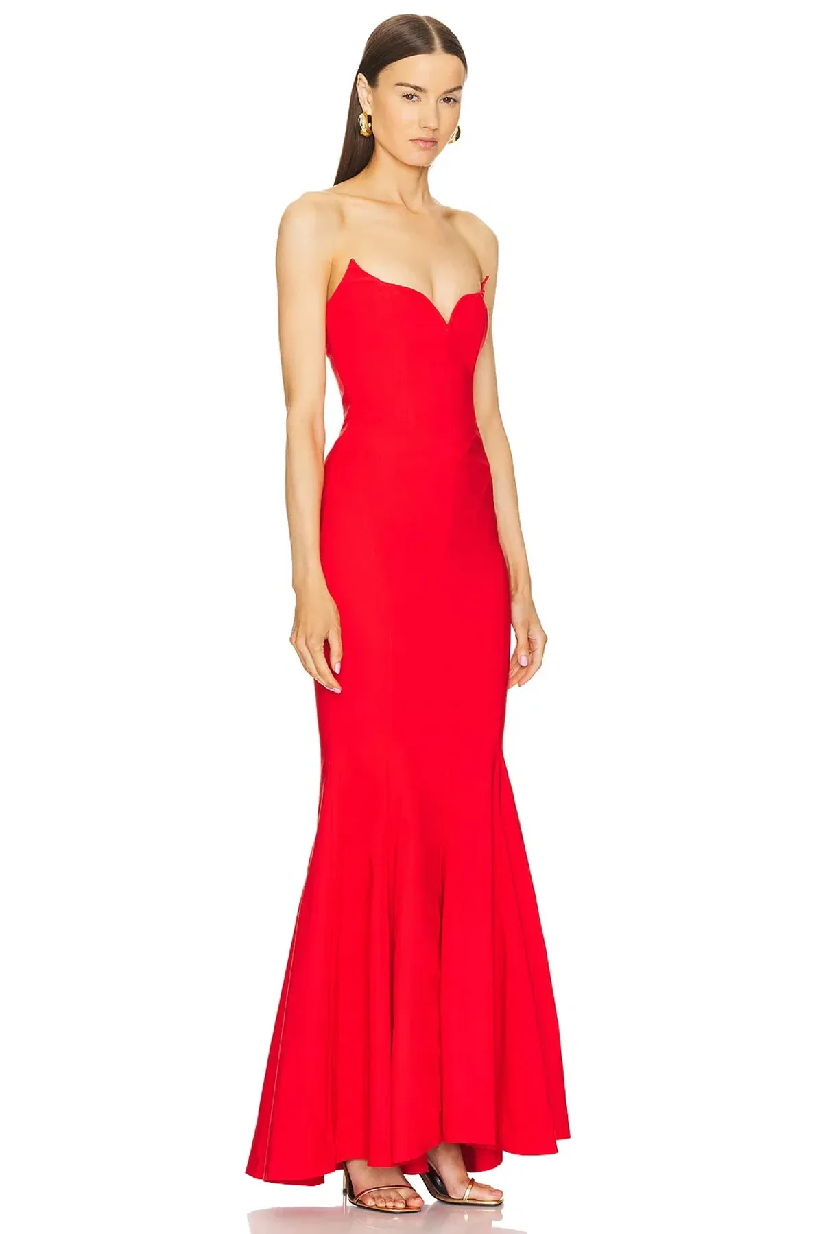 Michael Costello Billie Gown Red Size S/AU8 - Image 2