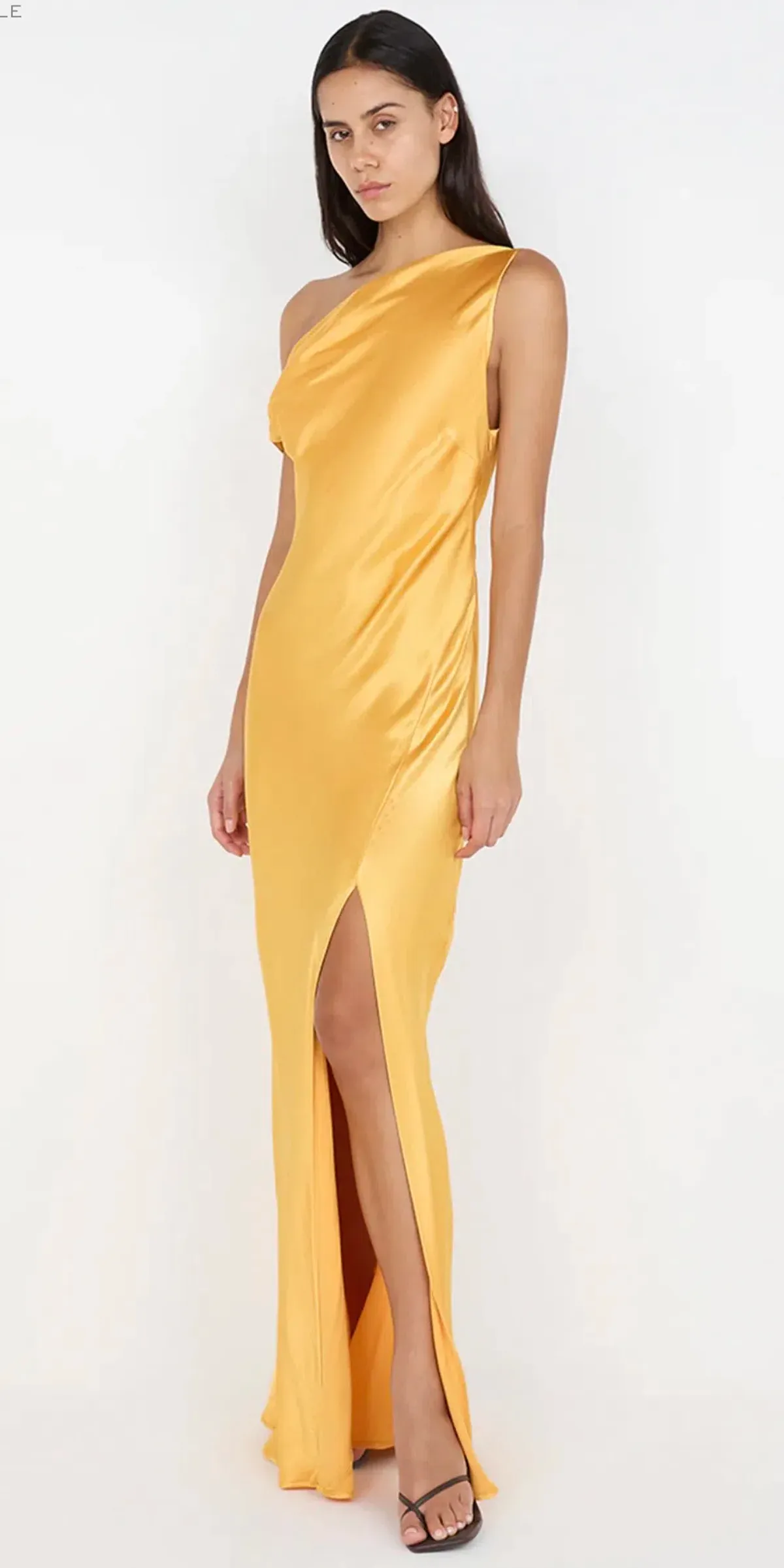 Bec & Bridge - Sol Asym Maxi Dress in Mango Size 8 - Image 2