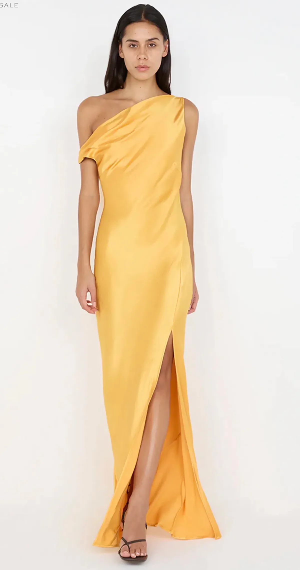 Bec & Bridge - Sol Asym Maxi Dress in Mango Size 8 - Image 1