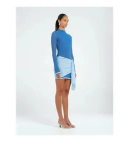 Benni Kingsley Mini Dress in Blue Size AU10 for rent on The Volte - image 2
