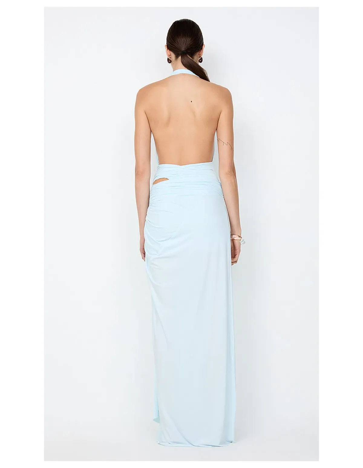 Bec & Bridge Clementine Twist Maxi Dress in Arctic Blue Size AU 12 - Image 4