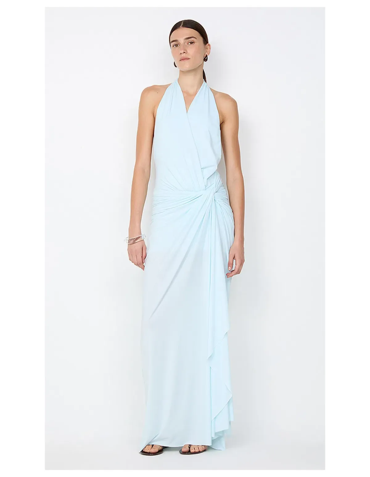 Bec & Bridge Clementine Twist Maxi Dress in Arctic Blue Size AU 12 - Image 1