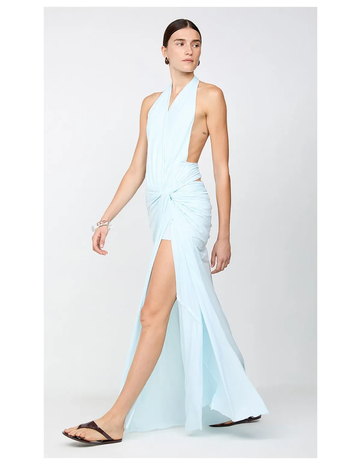 Bec & Bridge Clementine Twist Maxi Dress in Arctic Blue Size AU 12 - Image 2
