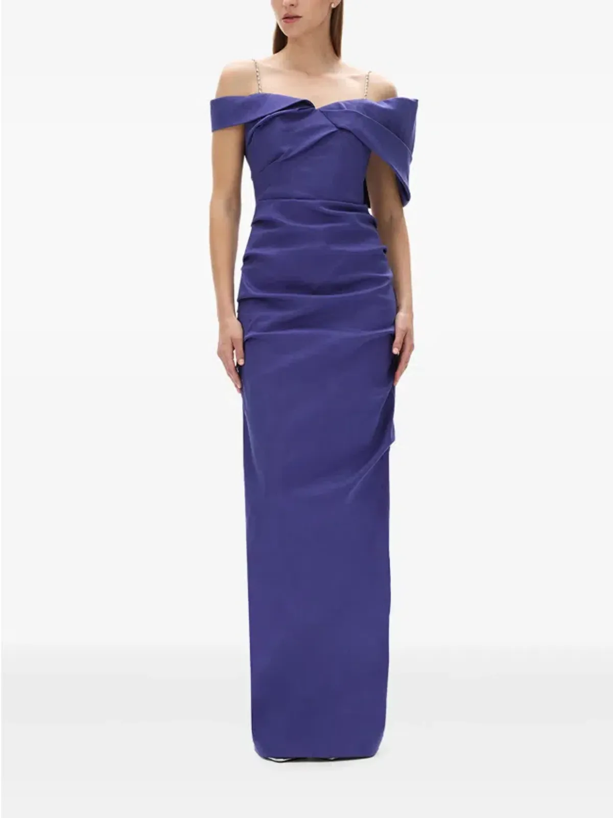 Rachel Gilbert Dahli off-shoulder ruched dress 8 - Image 1