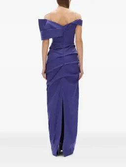 Rachel Gilbert Dahli off-shoulder ruched dress 8 for rent on The Volte - image 4