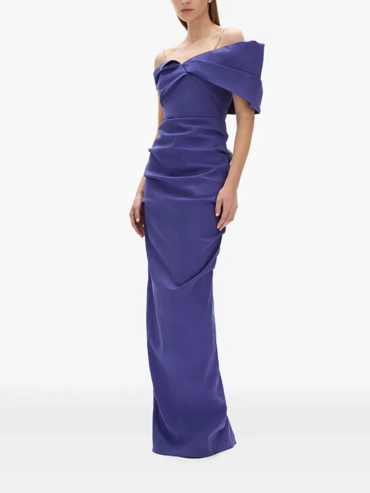 Rachel Gilbert Dahli off-shoulder ruched dress 12 - Image 3