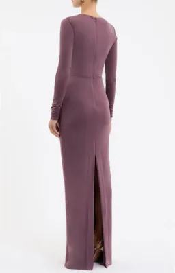 Rebecca Vallance Nala Long Sleeve Maxi Dress Mauve Size 8 for rent on The Volte - image 2