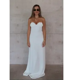 Sneaky Link Chelle Maxi Dress in White Size S/AU8 for rent on The Volte - image 1