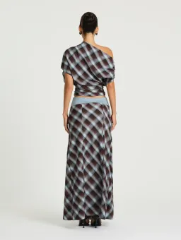 Desi Top and Skirt Set in Haze Check for rent on The Volte - image 6