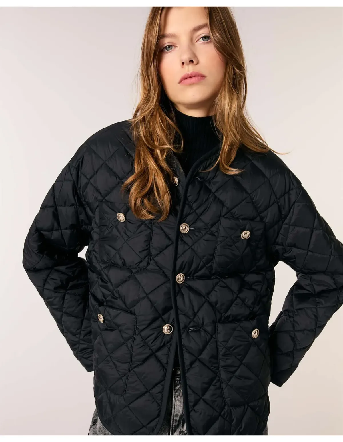 Maje Gipada Coat Black Size 36 EU - Image 5