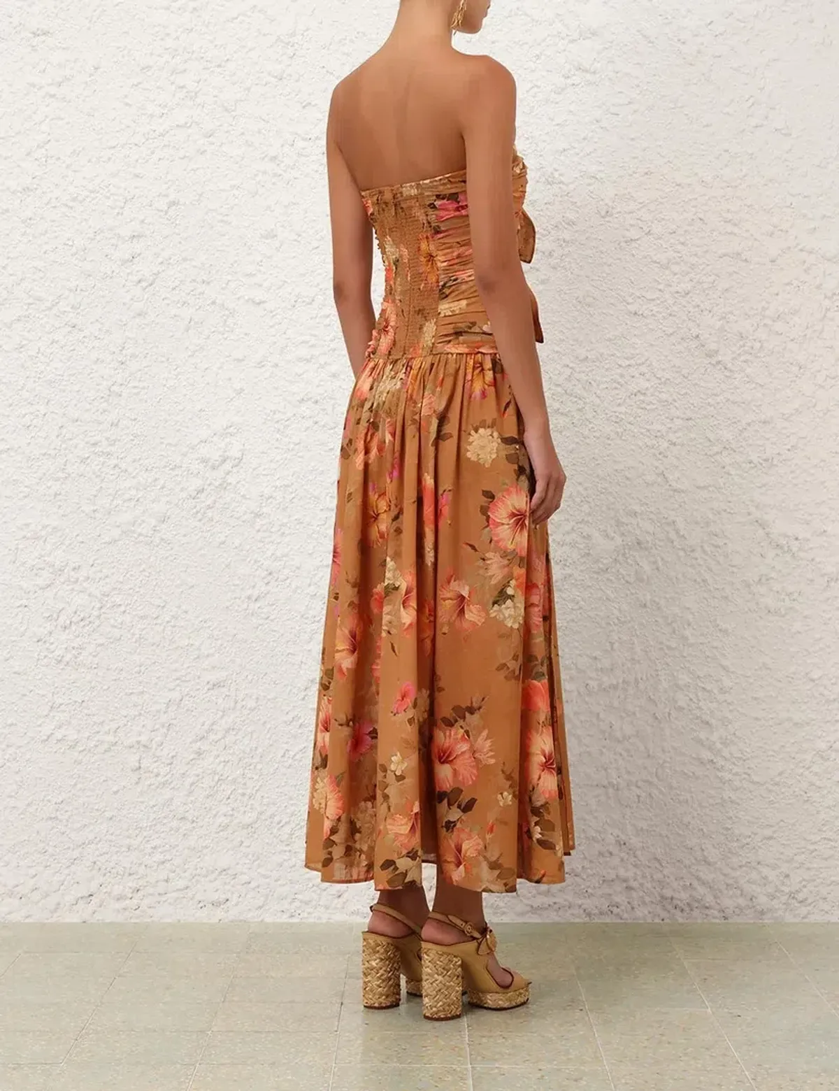 Zimmermann Mahon Tie Front Midi Dress - size 1 - Image 2