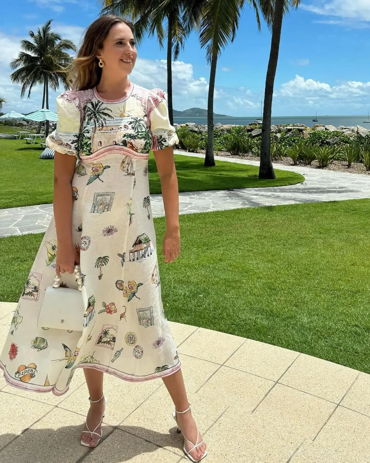 Alemais Sunset Midi Dress Size AU 16 - Image 1