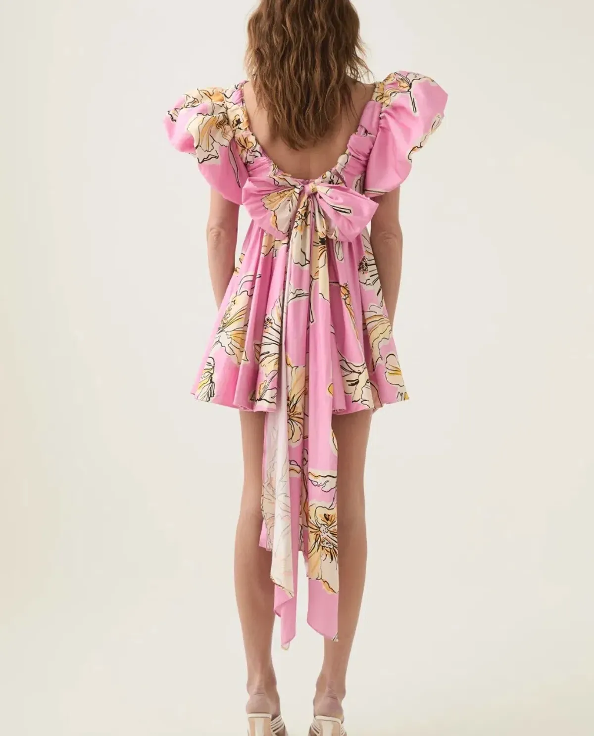 Greta Bow Back Mini Dress - Image 5