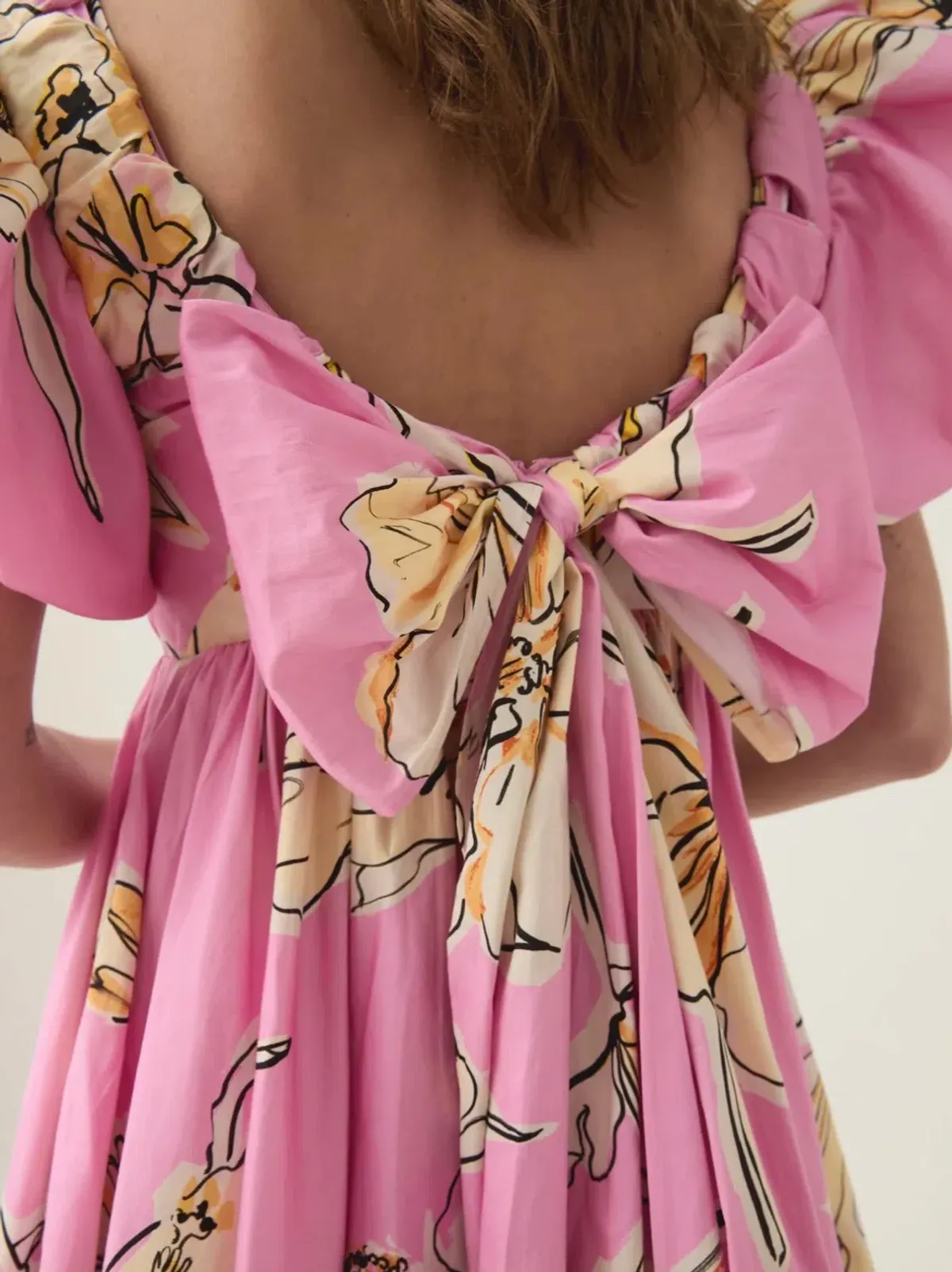 Greta Bow Back Mini Dress - Image 3