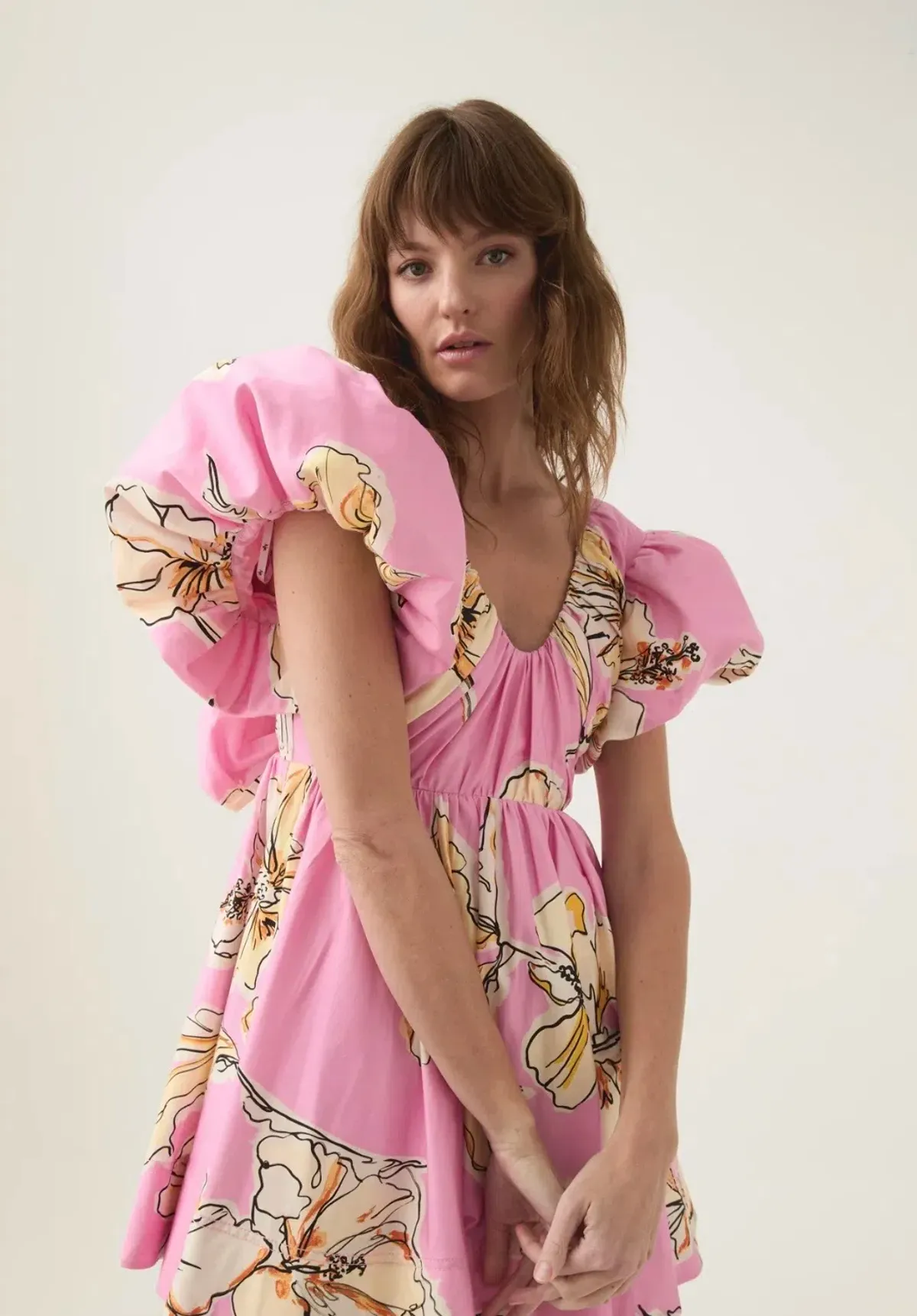Greta Bow Back Mini Dress - Image 2