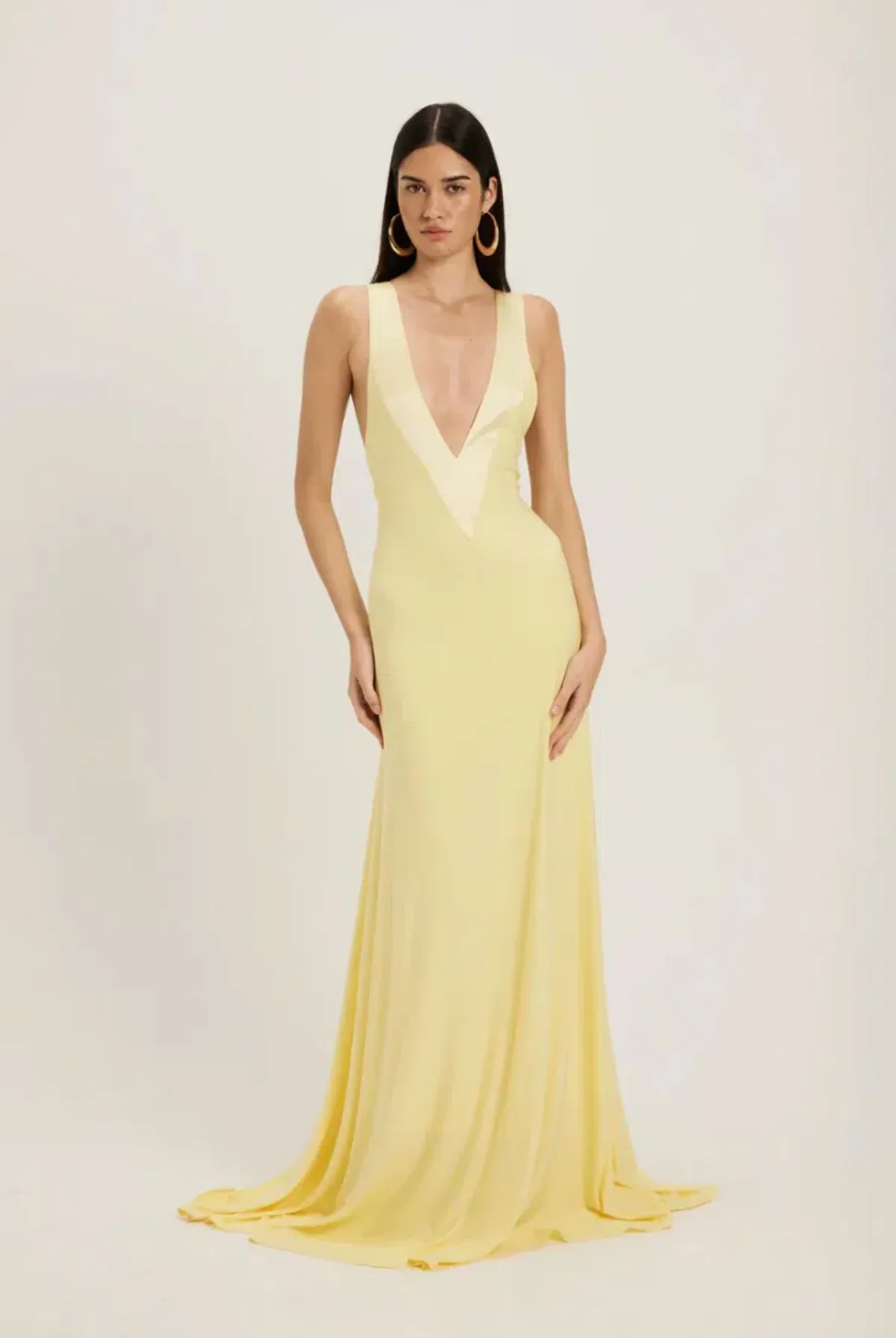 ancegria, Rosa Gown, Lemon, maxi, size 10 - Image 1
