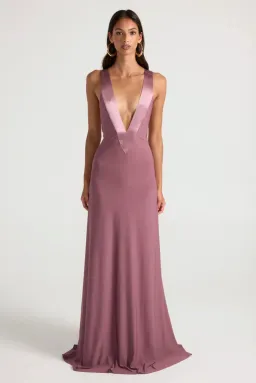 Ancegria, Rosa Gown, Mauve, maxi, size 8  for rent on The Volte - image 1