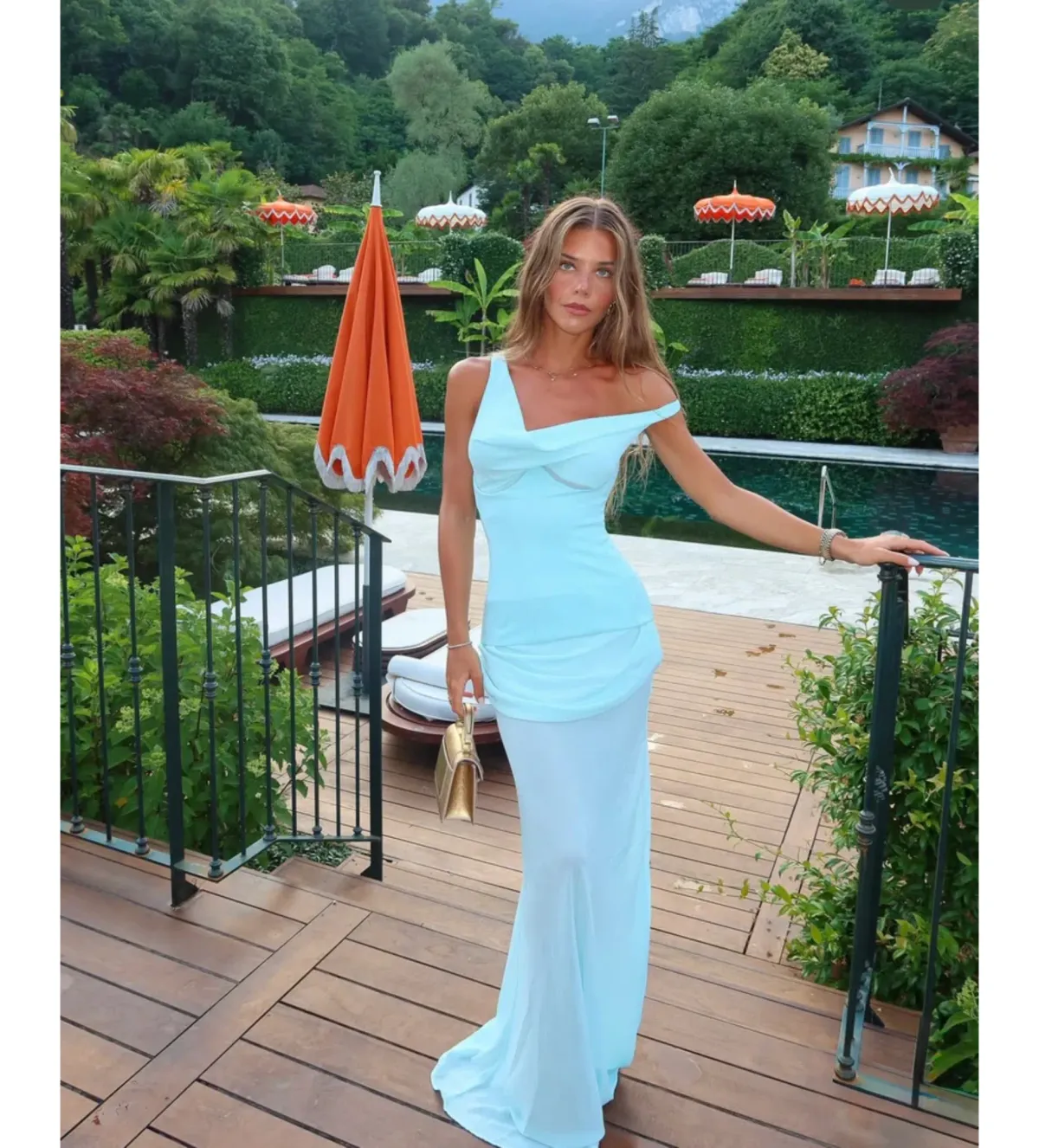Natalie Rolt Cadence Gown in Baby Blue Size 1/AU8 - Image 1