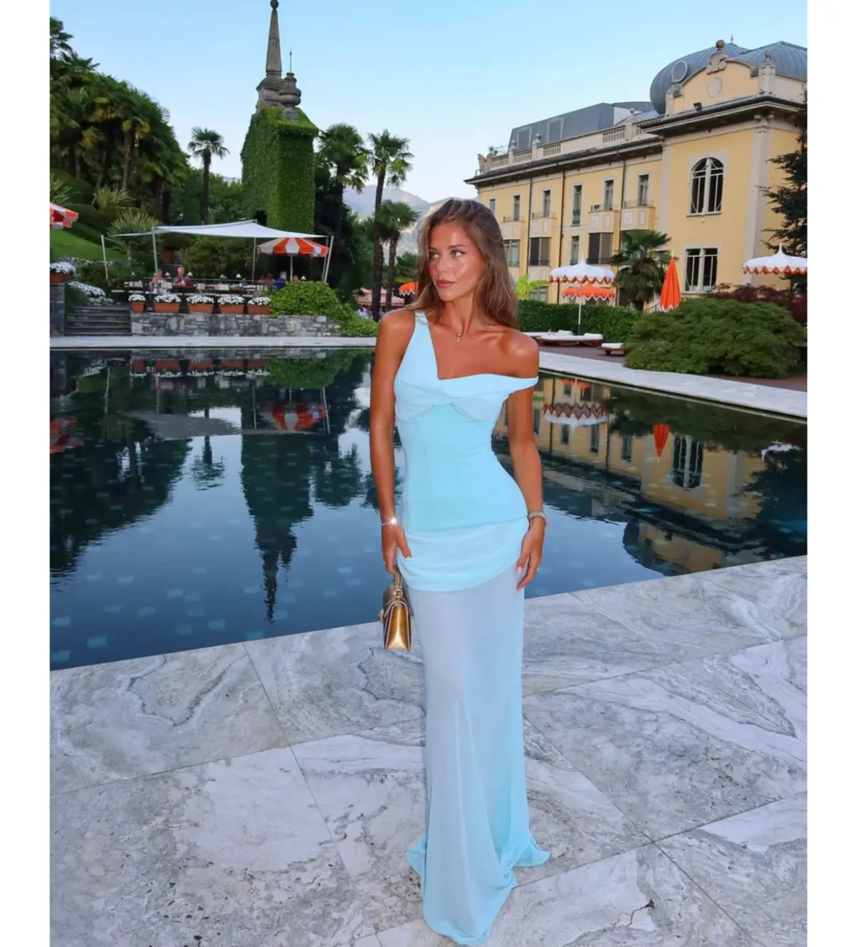 Natalie Rolt Cadence Gown in Baby Blue Size 1/AU8 - Image 2