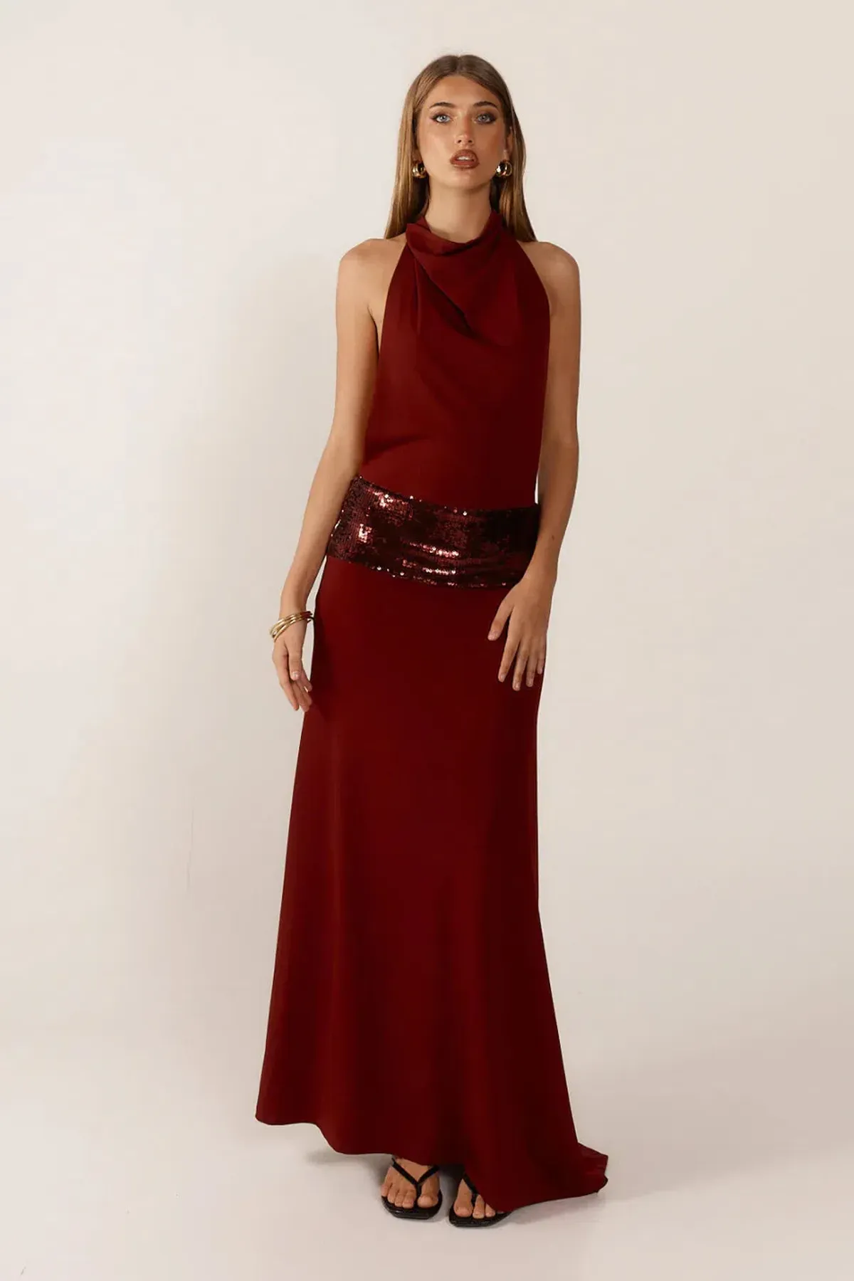Ance Gria Adele Dress Red Sequin size 6 - Image 1