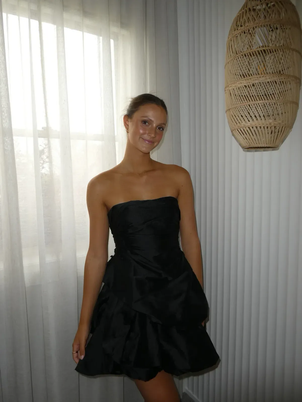 Aje daybreak mini dress black size 8 - Image 3