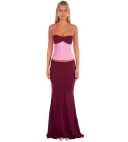 I Am Delilah Angelina Set in Sangria Size XS/AU6 for rent on The Volte - image 1