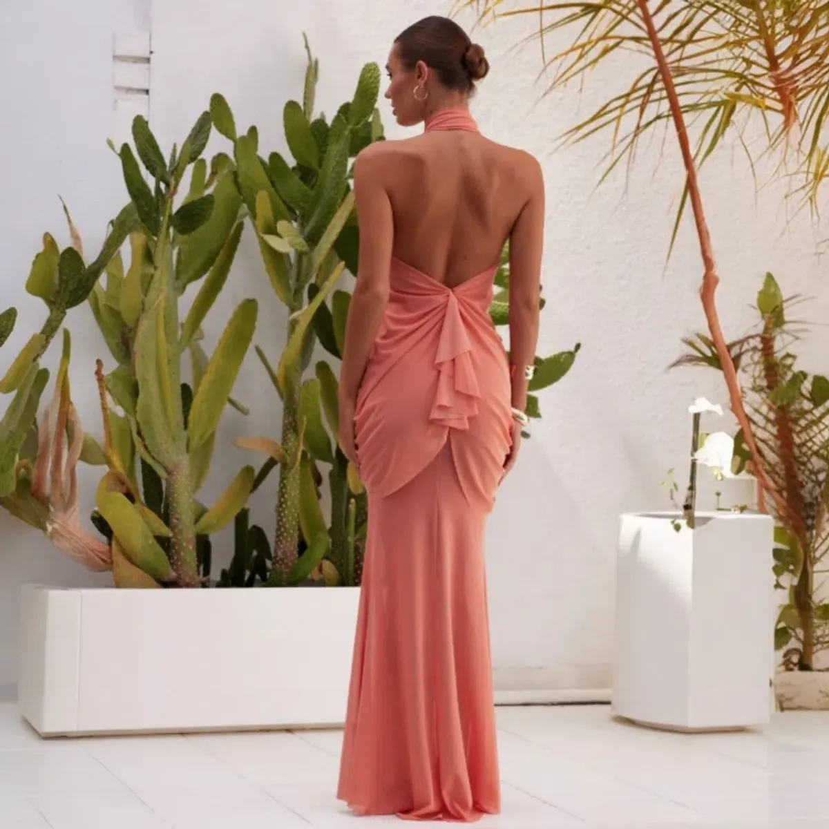 Abyss By Abby DEBUT Maxi In Orange Size Small - Image 3