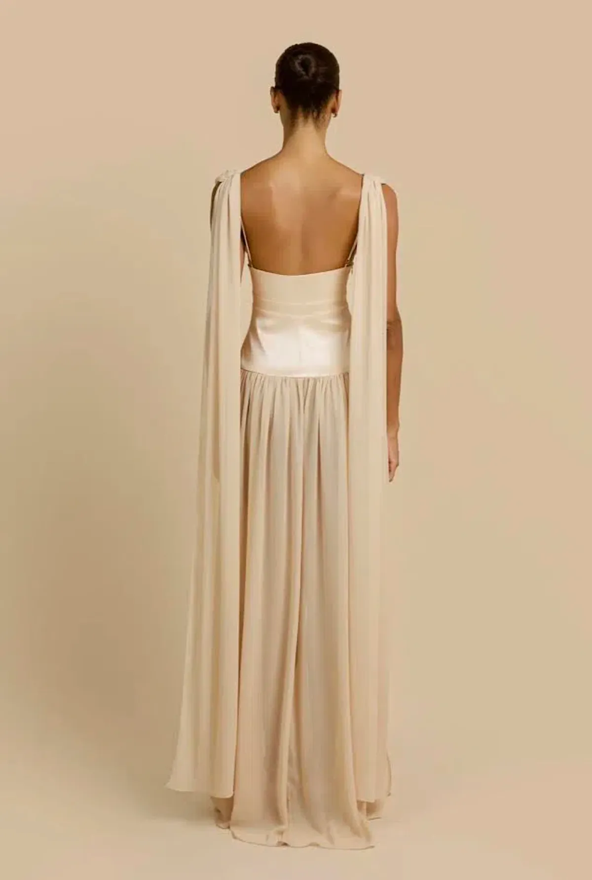 New ARCINA ORI Ramona Dress in Champagne - Size L / 12 AU Formal Gown - Image 3