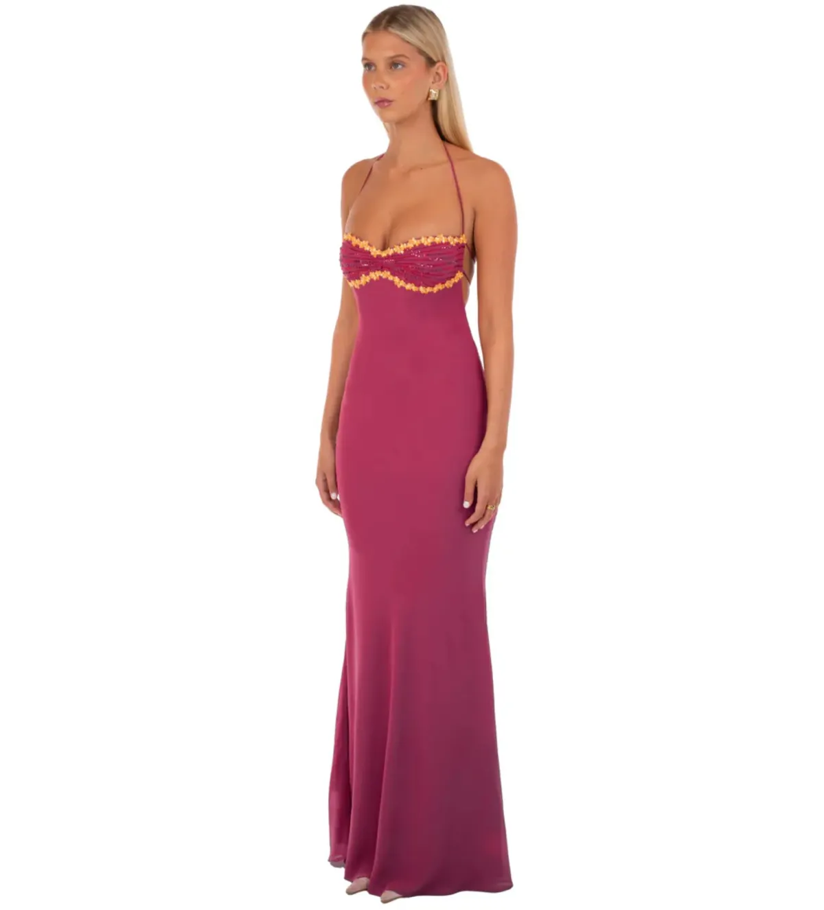 I Am Delilah Delilah Maxi Dress in Wine Size S/AU8 - Image 2