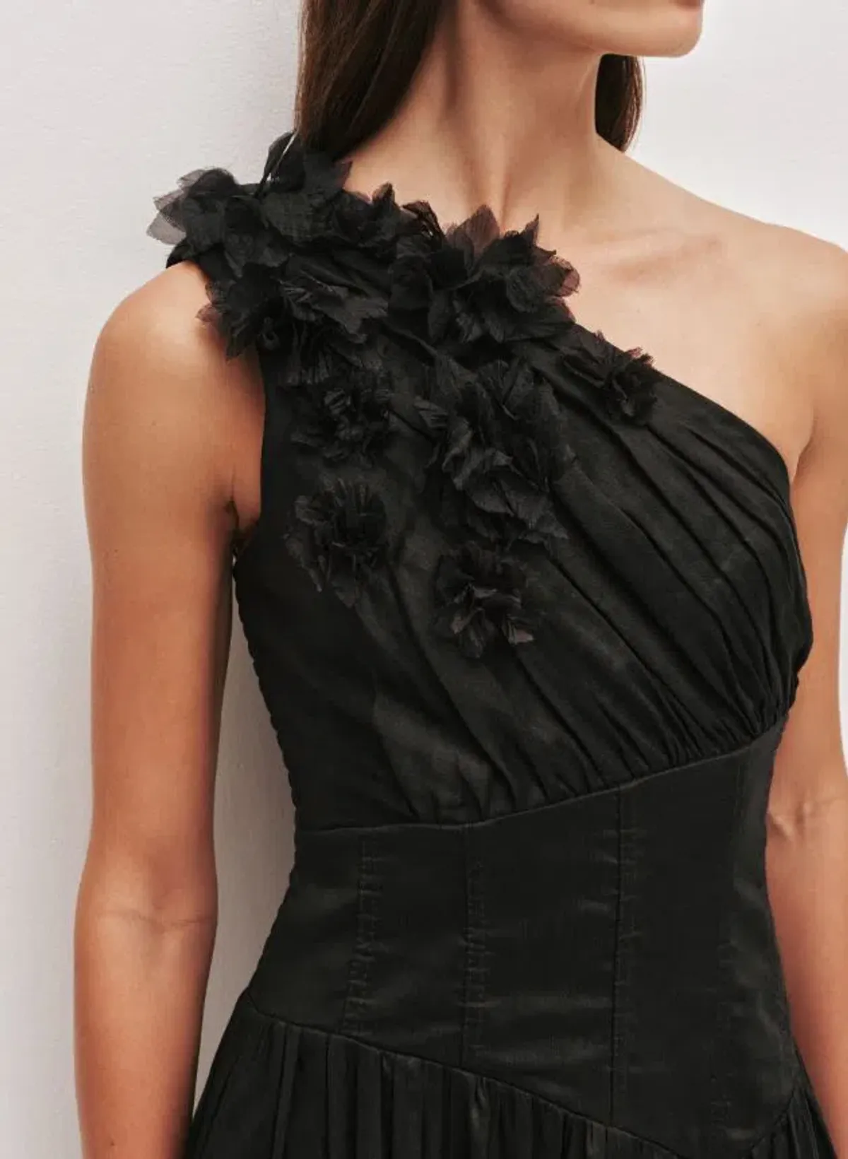 Aje Demi Midi Dress in Black Size 12 - Image 2
