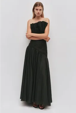 Aje Aquiline Maxi Dress in Hunter Green Size 6 for rent on The Volte - image 1